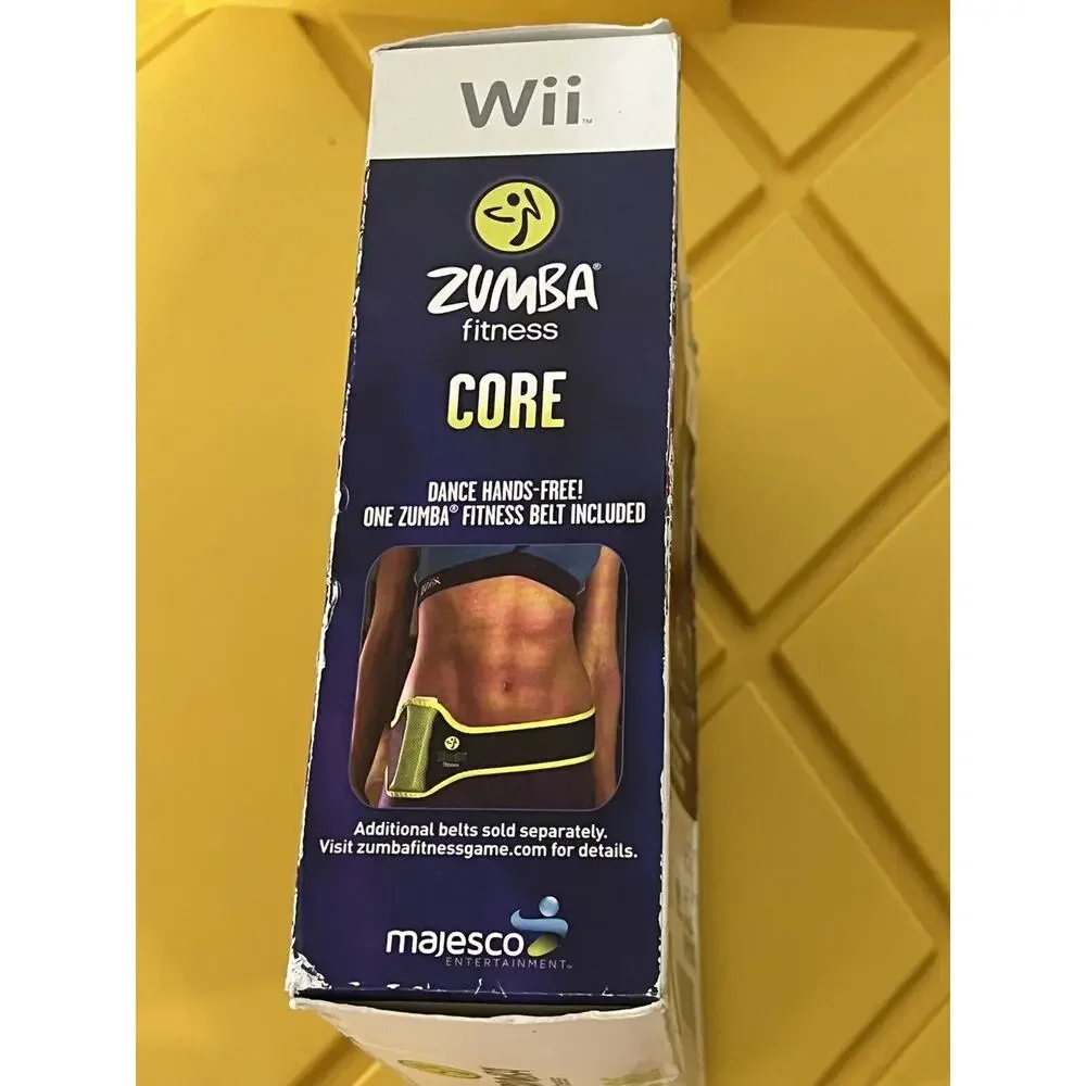 Nintendo Wii Zumba Fitness Core Factory Sealed with Belt and Box NEW